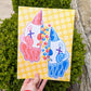 Split Gum Ball Clown Duo Print