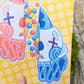Split Gum Ball Clown Duo Print