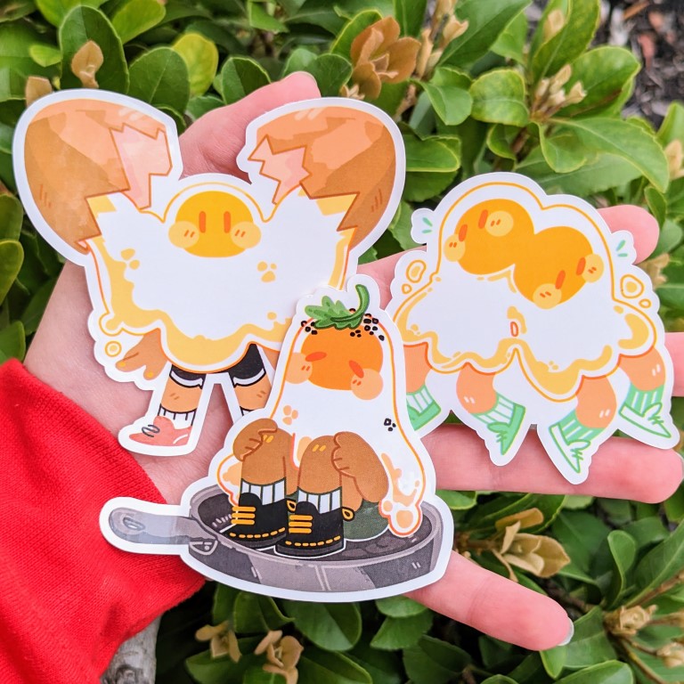 Egg Ghost Stickers