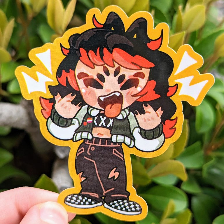 Expressionless Chibi Sticker Chibi Emoji OC Stickers Season 1 – Milky Tomato
