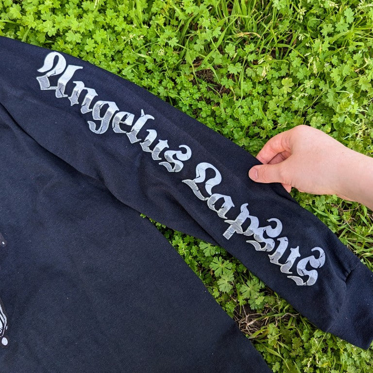 Long-Sleeved Black Fallen Angel T-Shirt - BACK IMAGE