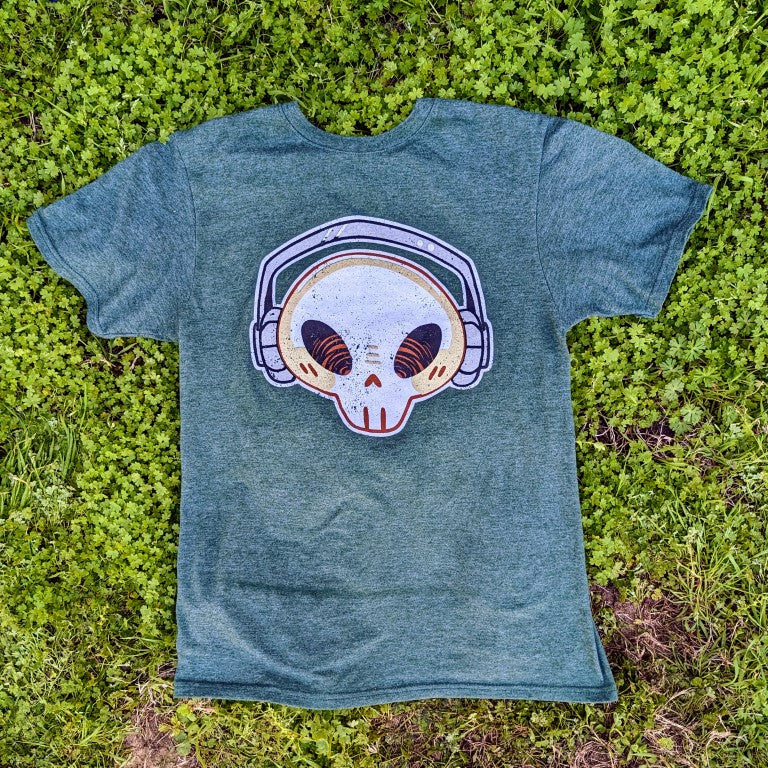 Short Sleeve Green Cade Skull T-Shirt