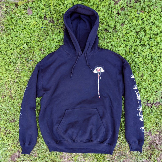 Black Droopy Eye Girl Hoodie