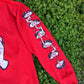 Red Droopy Eye Girl Hoodie
