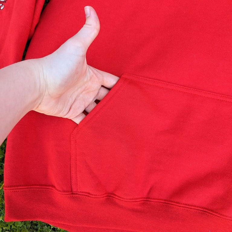 Red Droopy Eye Girl Hoodie