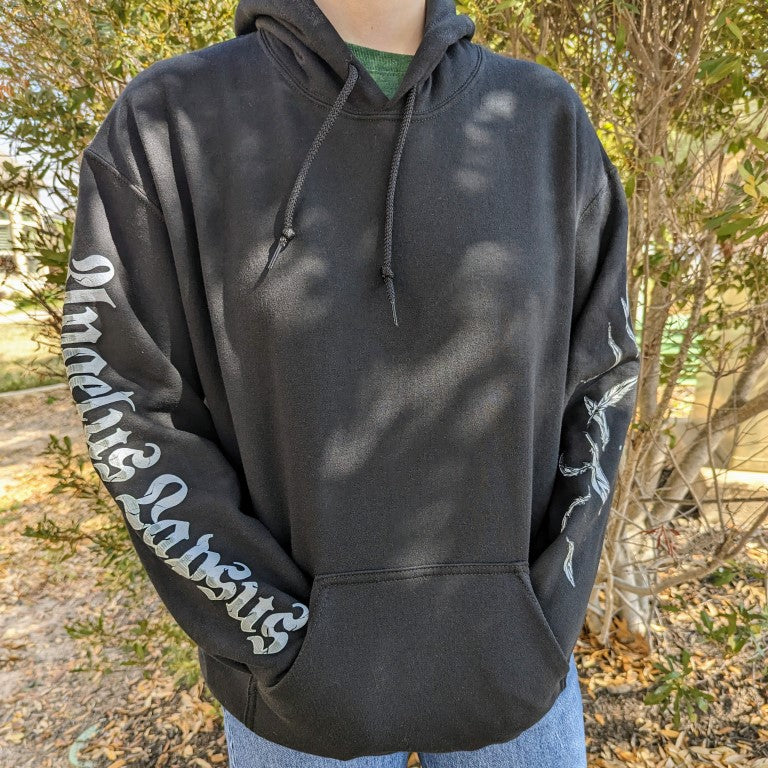 Black Fallen Angel Hoodie - BACK IMAGE