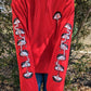 Red Droopy Eye Girl Hoodie