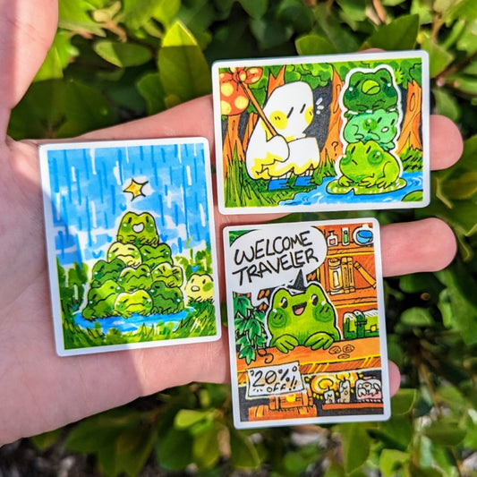 Tiny Frog Art Stickers V2