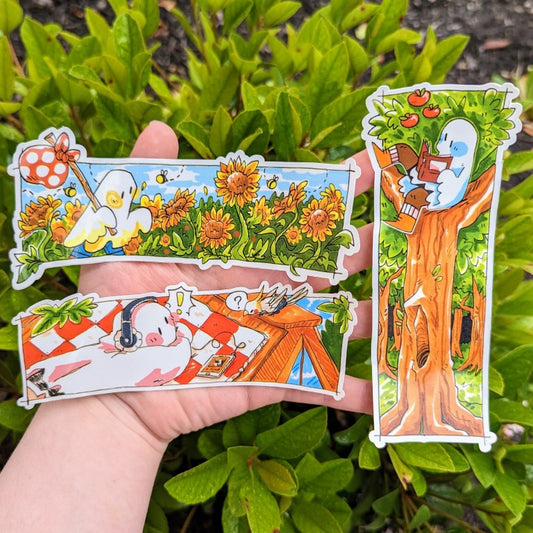 Runaway Ghost Long Stickers