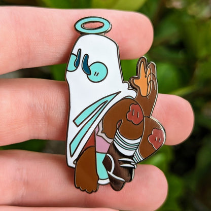 Echo, the ghost angel, enamel pin.