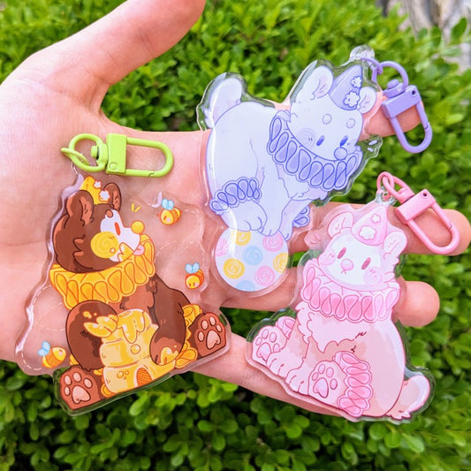 Clown Bear Keychains