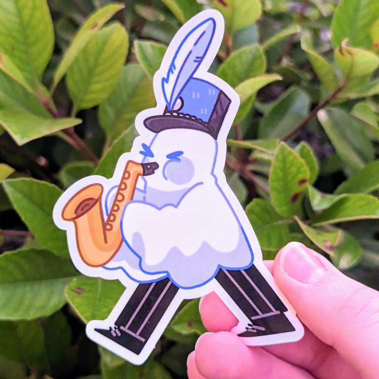 Ghost Marching Band Stickers