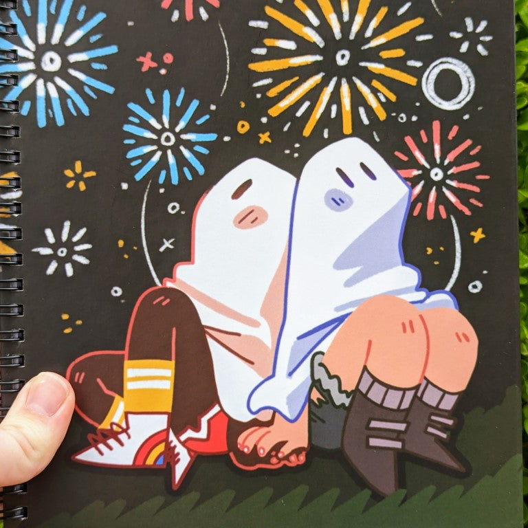 Firework Ghosts Notebook