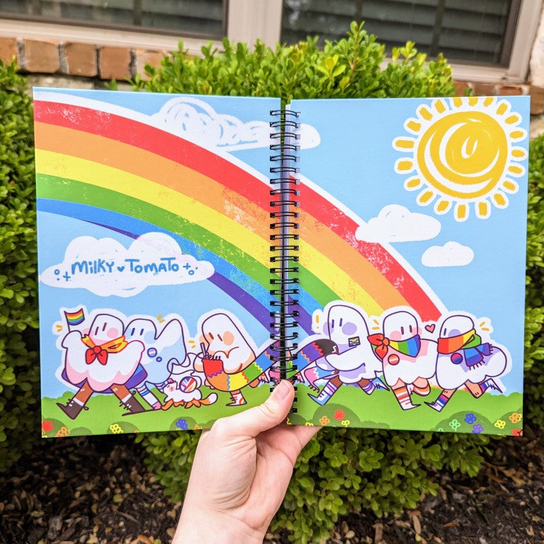 Pride Parade Ghosts Notebook