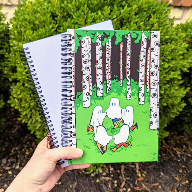 Forest Circle Ghosts Notebook