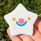 Silly Clown Face Large Star Button