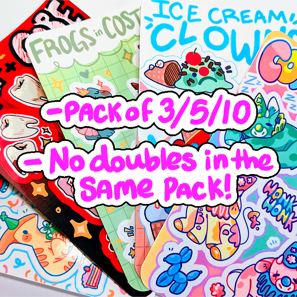 Mystery Sticker Sheet Packs!