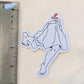 Floating Split Girl Sticker