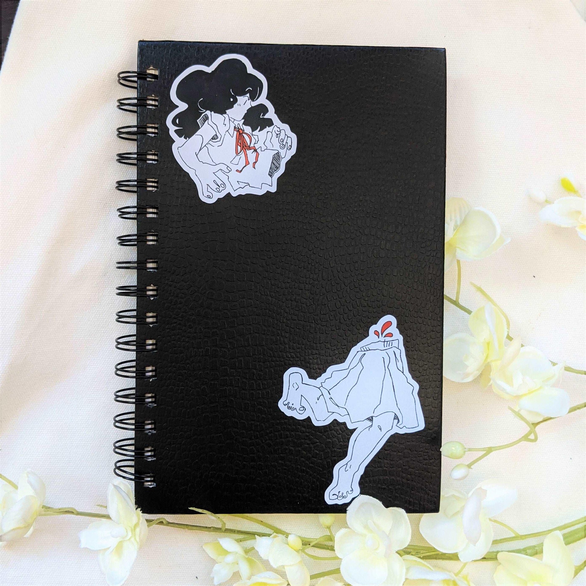 Floating Split Girl Sticker