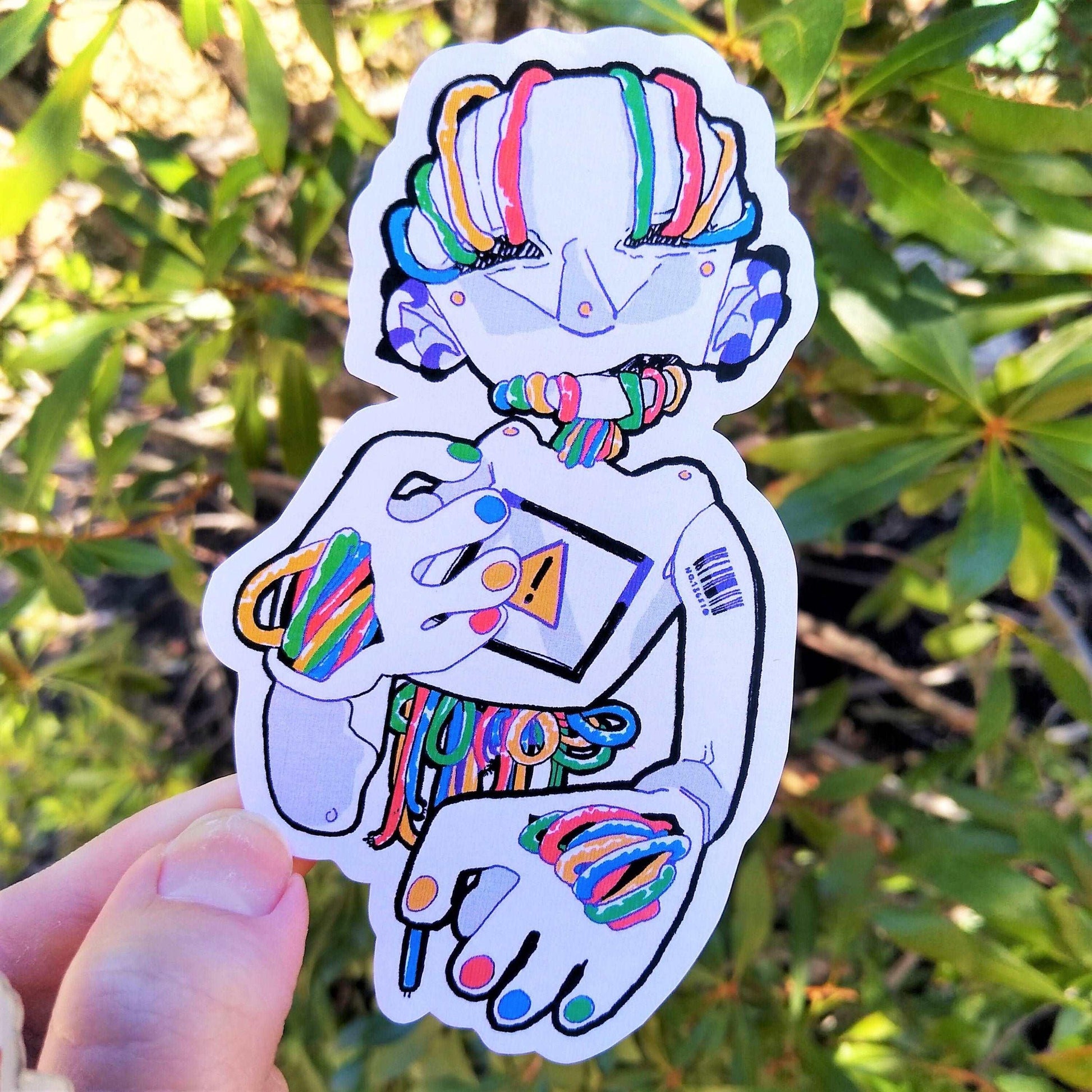Colorful Robot Sticker