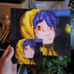 Mini Blue Haired Girl Mini Print 4x6 Glossy Print