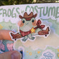 Frogs in Costumes Sticker Sheet