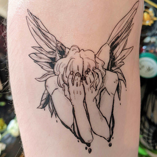Fallen Angel Temporary Tattoo