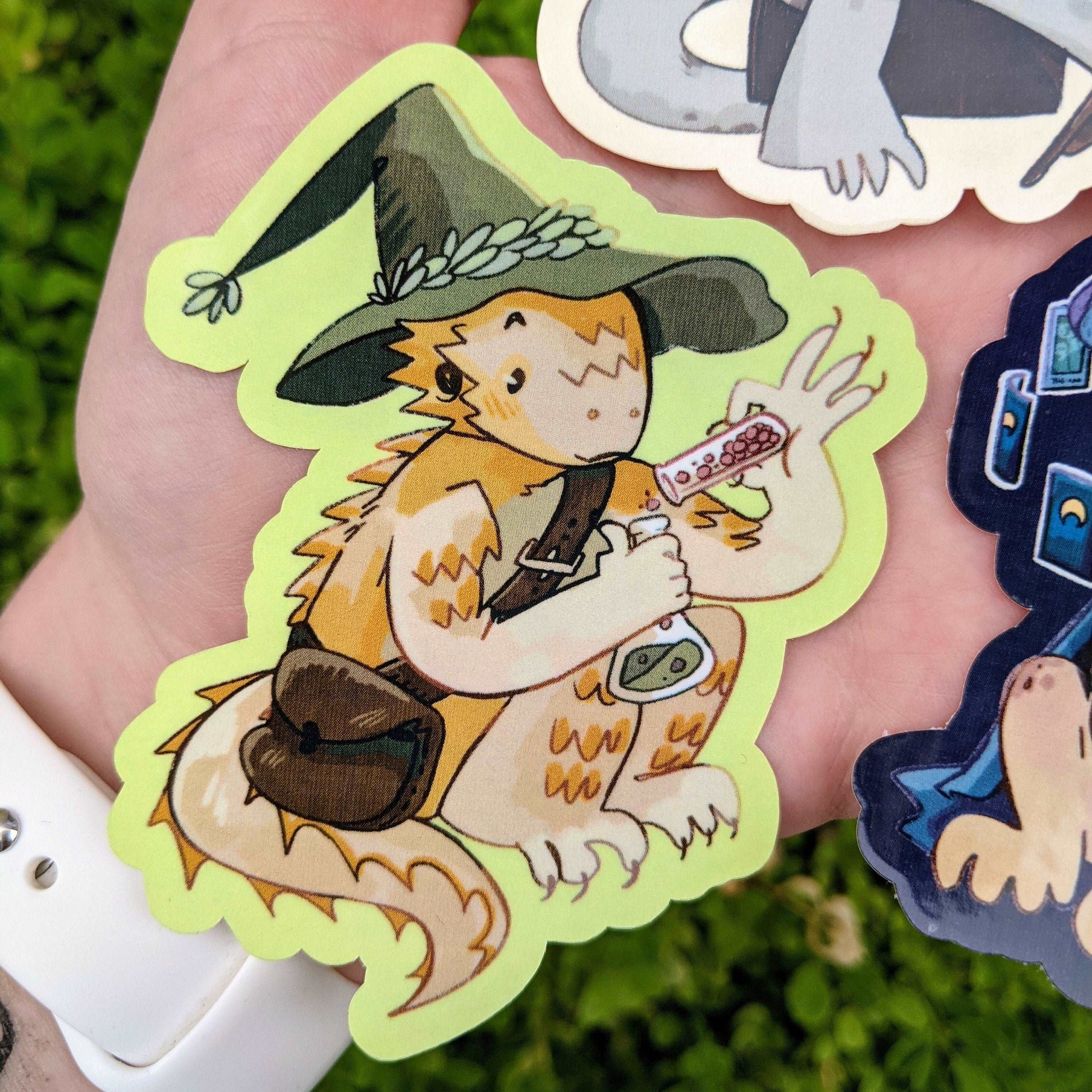 Lizard Wizard Stickers! – Milky Tomato