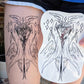 Big Biblically Accurate Angel Temporary Tattoo 7 inch