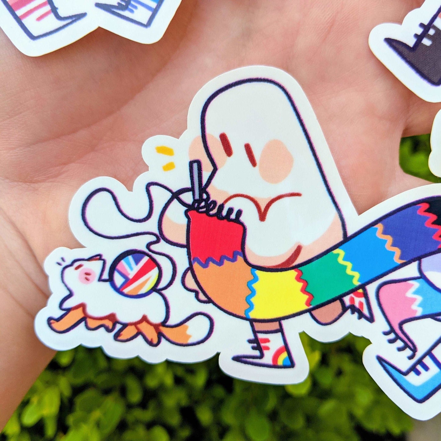 Pride Parade Ghost Stickers!