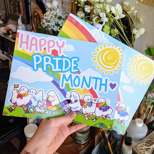 Ghost Pride Parade 8.5x11 Glossy Print