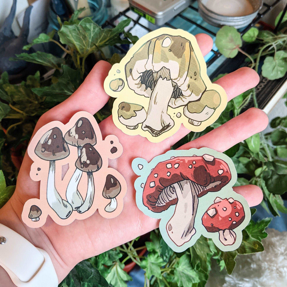 Mushroom Stickers! Milky Tomato