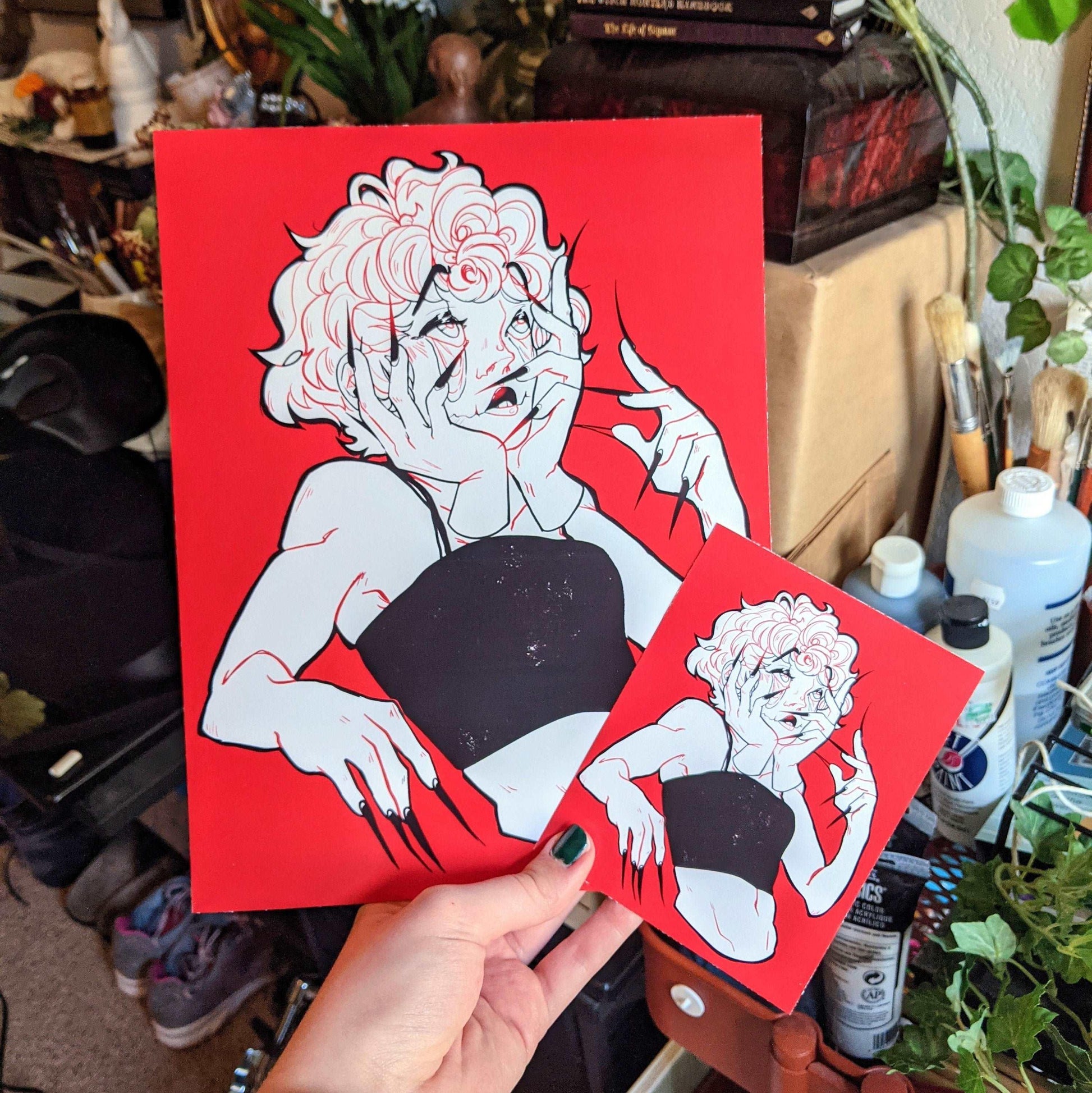 Droopy Eyes 8.5x11 Glossy Print