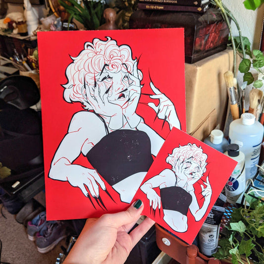 Droopy Eyes 8.5x11 Glossy Print