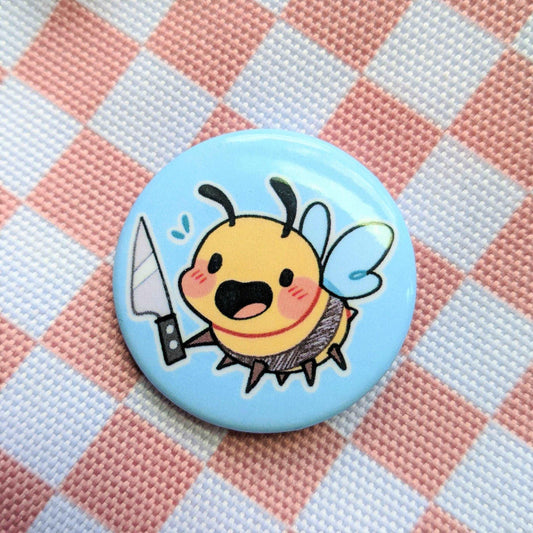 Chaotic Bee Buttons 1.5 inch