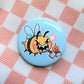 Chaotic Bee Buttons 1.5 inch