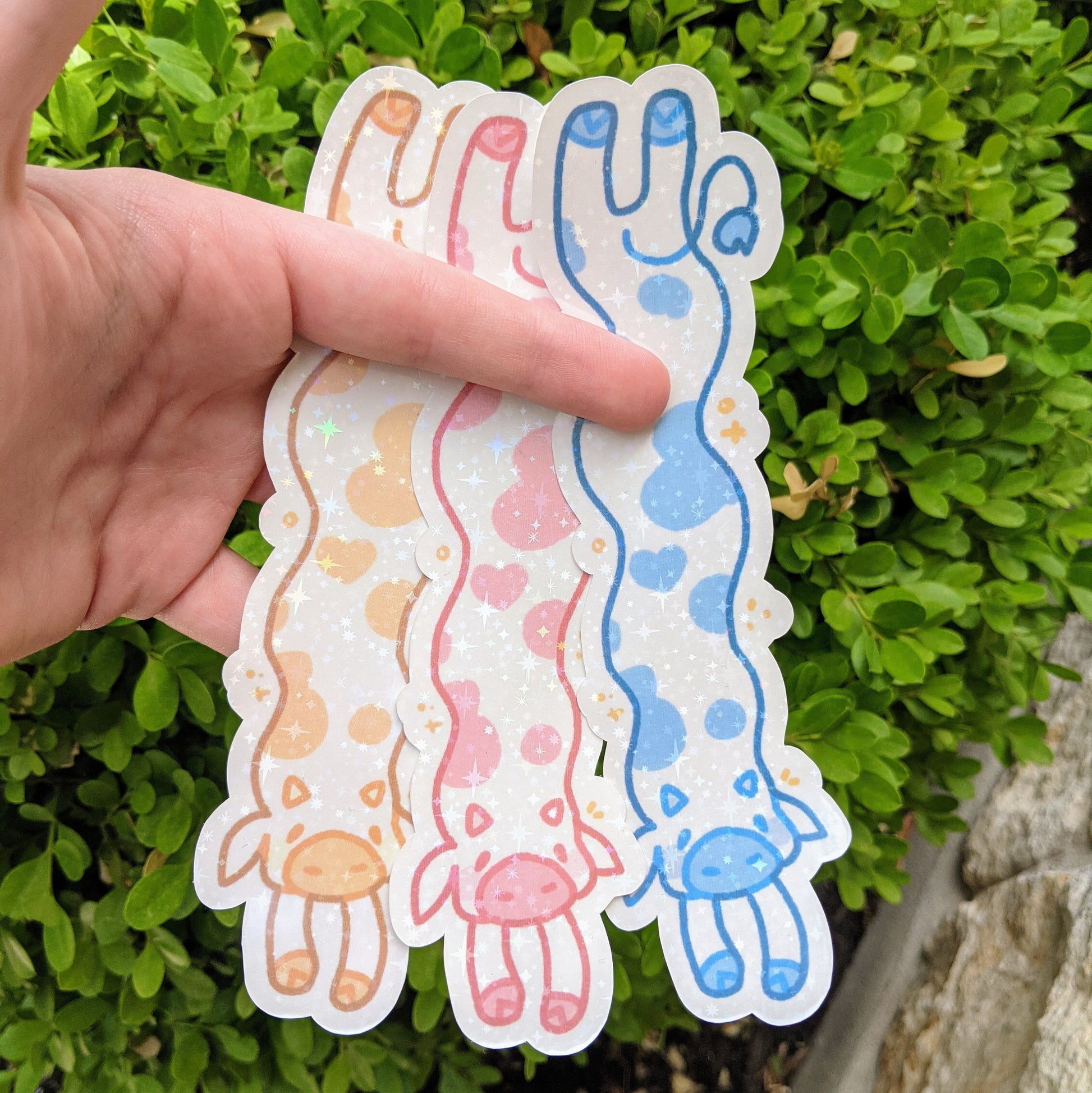 Sparkly Long Cow Stickers! - MilkyTomato