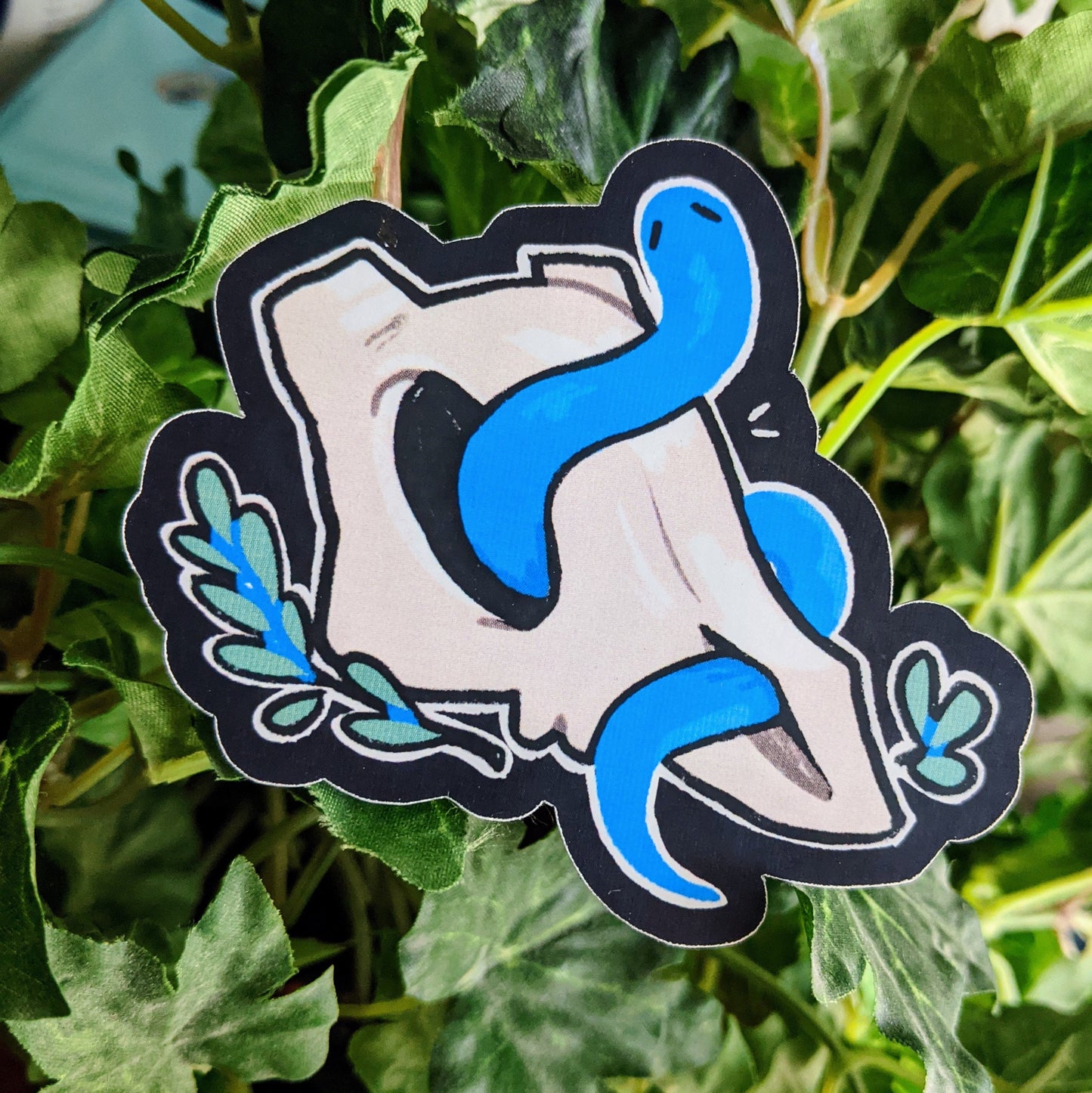 Snakes in Skulls Stickers! - MilkyTomato