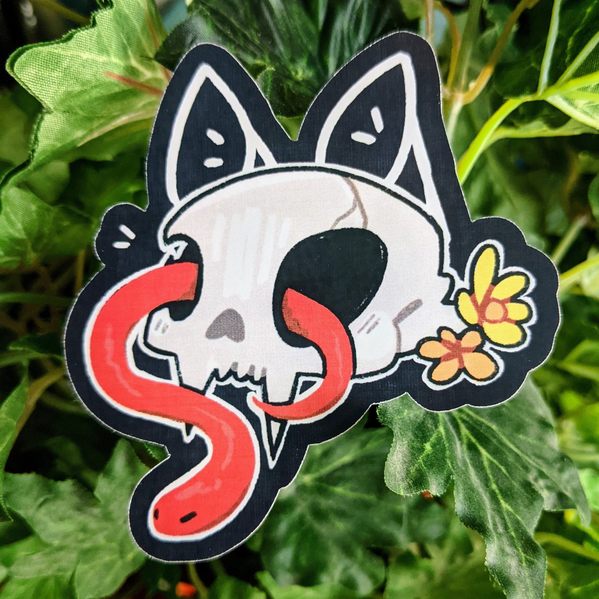 Snakes in Skulls Stickers! - MilkyTomato