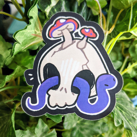Snakes in Skulls Stickers! - MilkyTomato