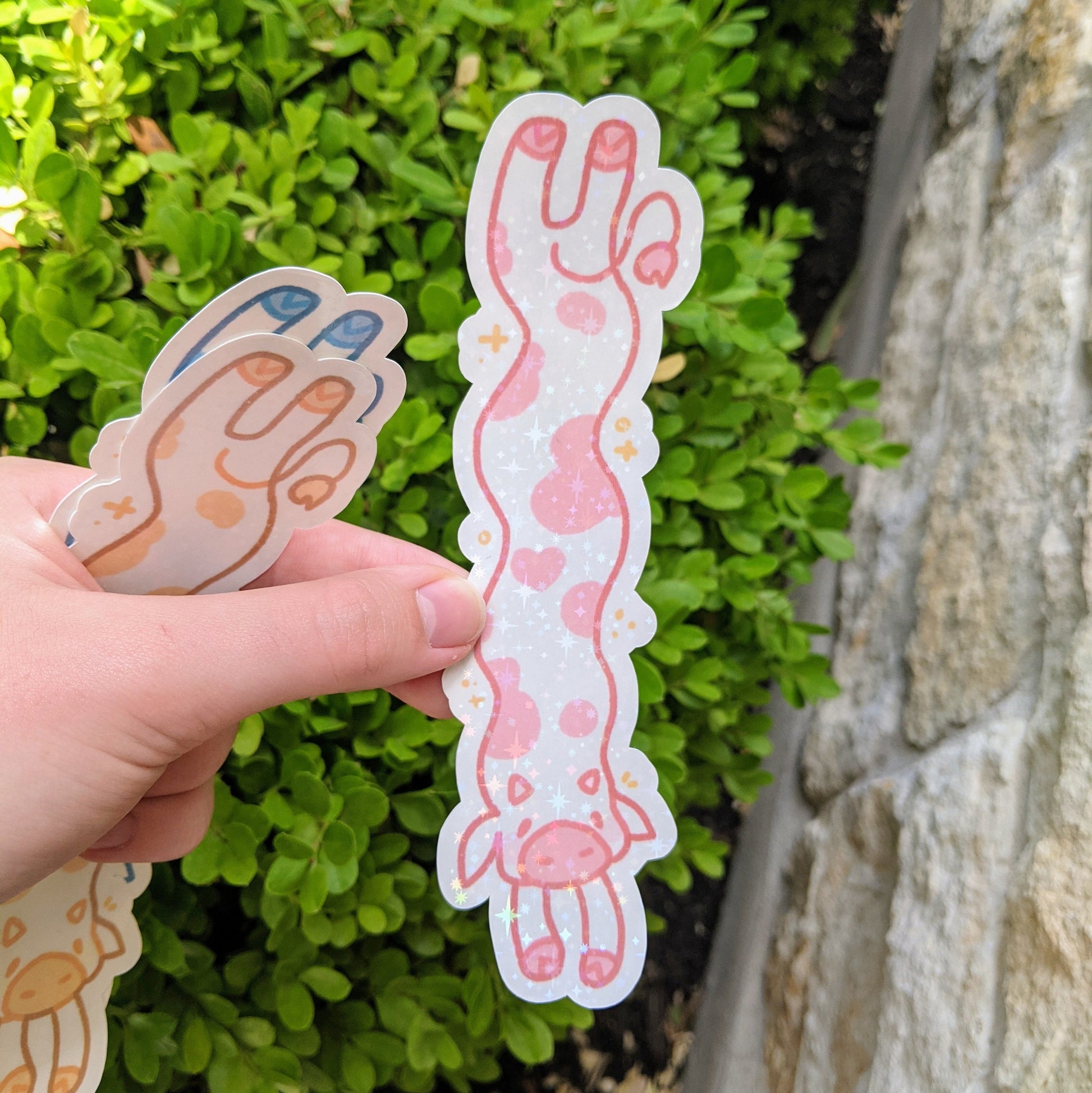 Sparkly Long Cow Stickers! - MilkyTomato