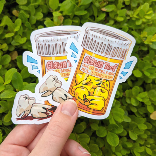 Teeth Pills Stickers! - MilkyTomato