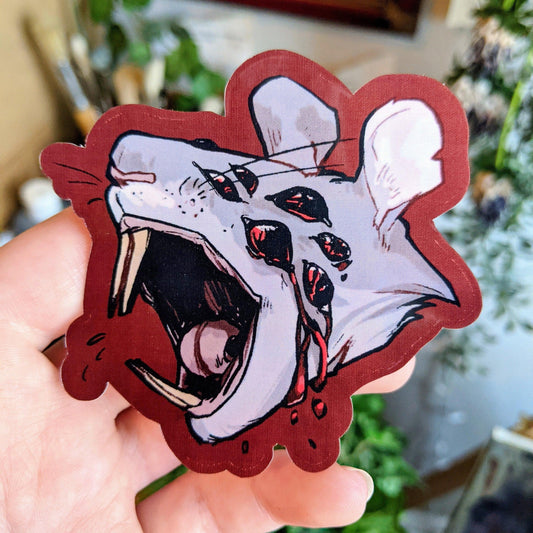 Bloody Rat Spider Sticker : "aRATnid" - MilkyTomato