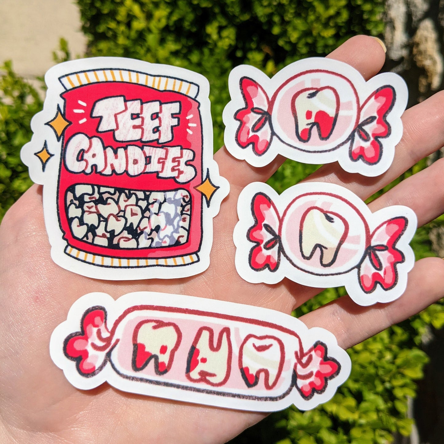 Teeth Candy Stickers!