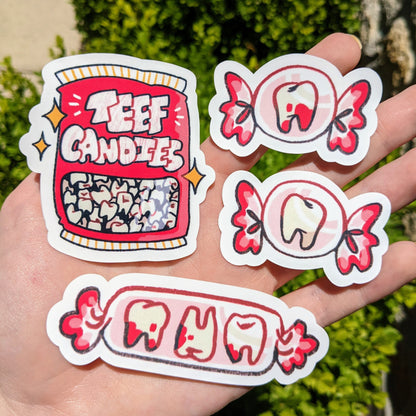 Teeth Candy Stickers! - MilkyTomato