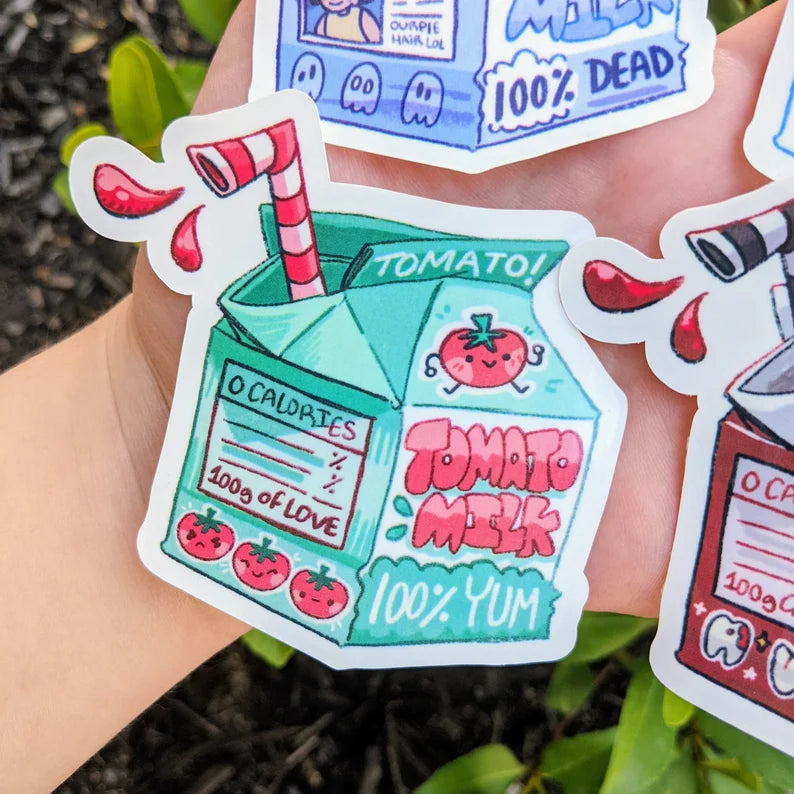 Milk Carton Sticker Set! - MilkyTomato